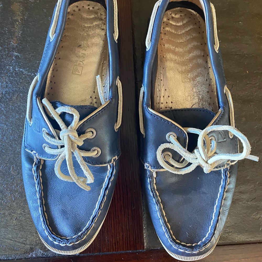 Blue Leather Sperry’s
